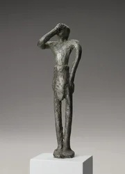 Männliche Votivfigur, Mittelminoische III Periode - Spätminoische I Periode (Kupferlegierung)